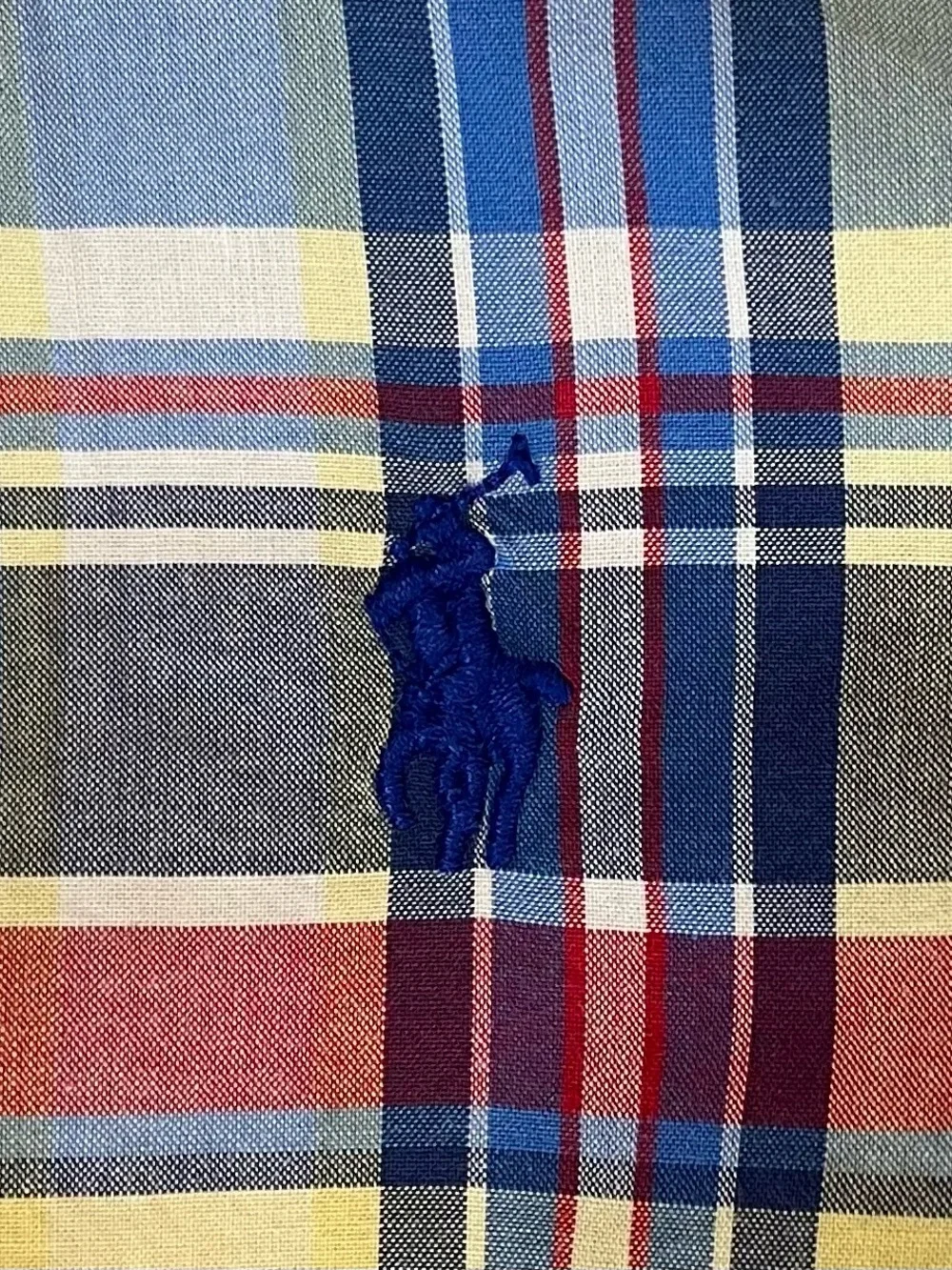 Ralph Lauren Boys 100%Cotton Multicolor Plaid Button-Down Shirt Size 8